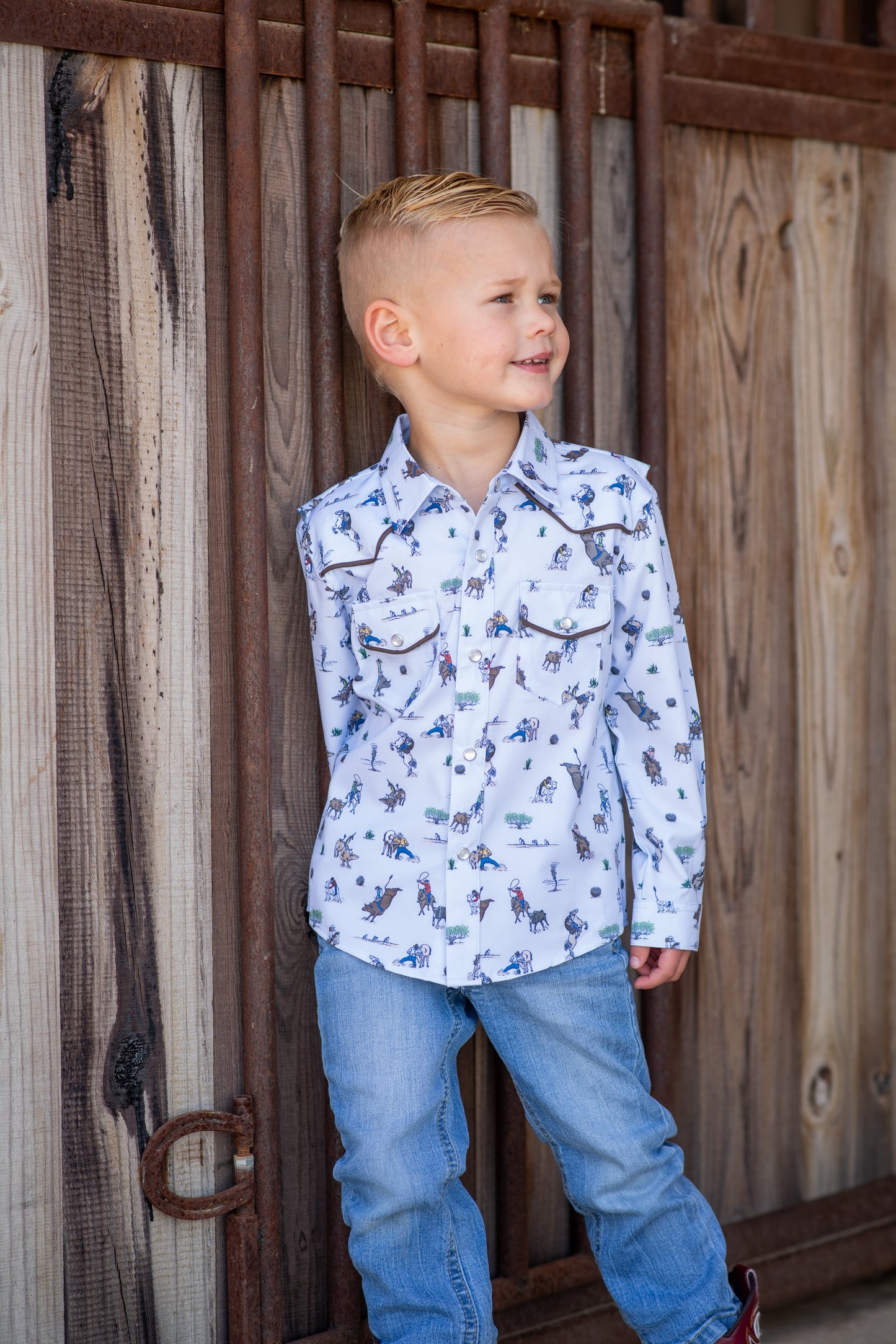 Rodeo Pearl Snap Long Sleeve Shirt