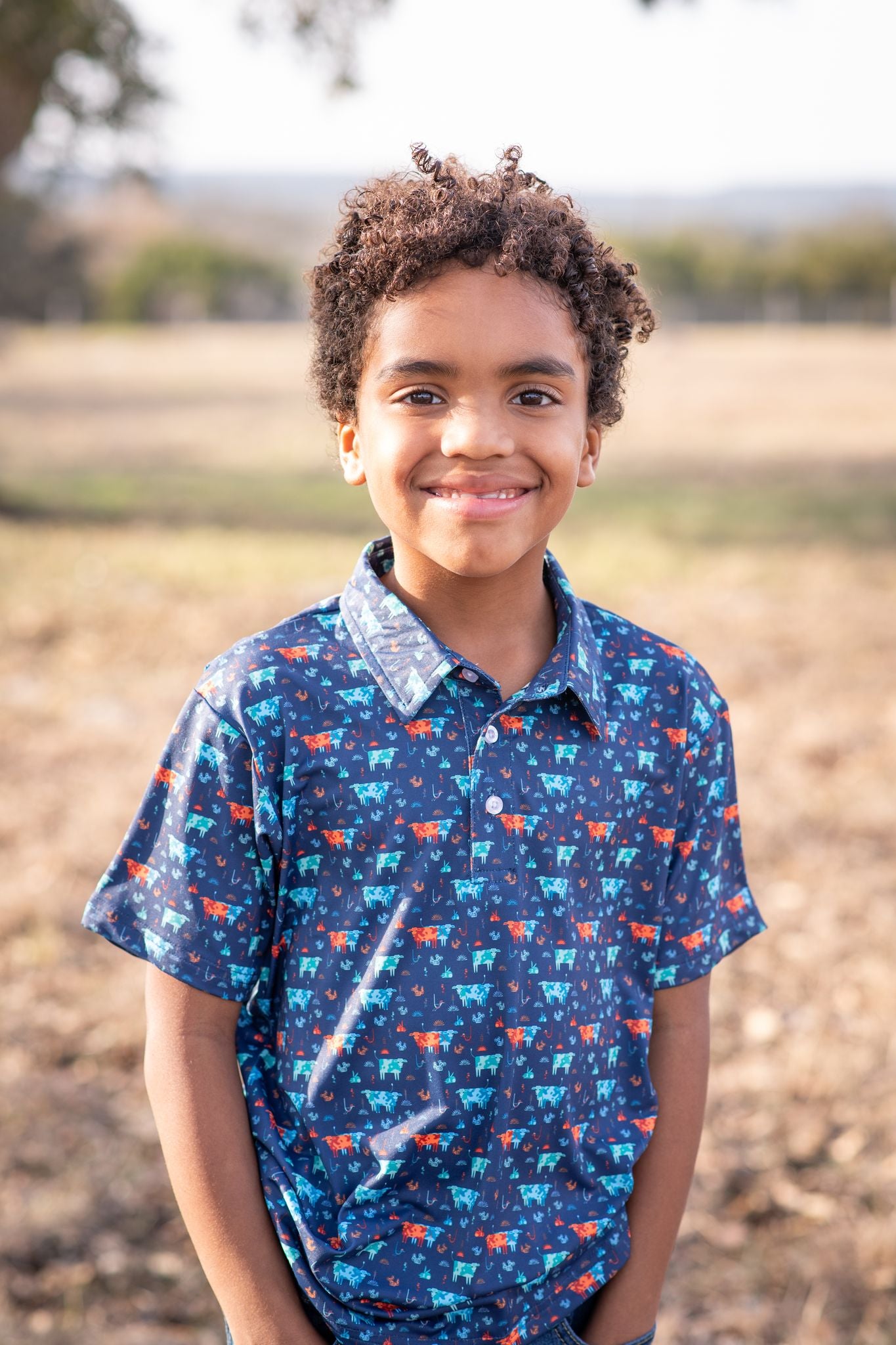 Cattle Ranch Polo Short Sleeve Shirt