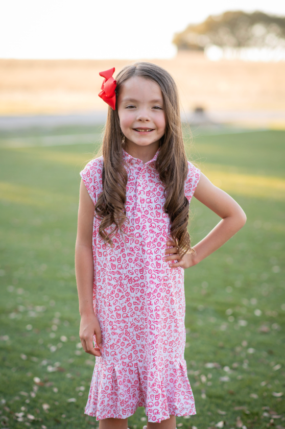 Kickoff Red Polo Sleeveless Dress