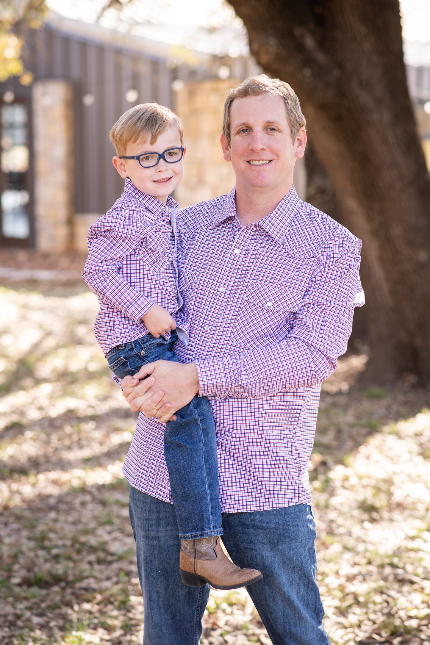 Trinity Plaid Pearl Snap Long Sleeve Shirt