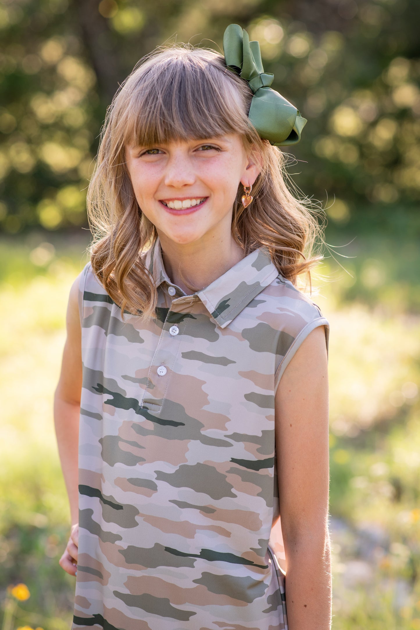 Classic Camo Polo Sleeveless Dress