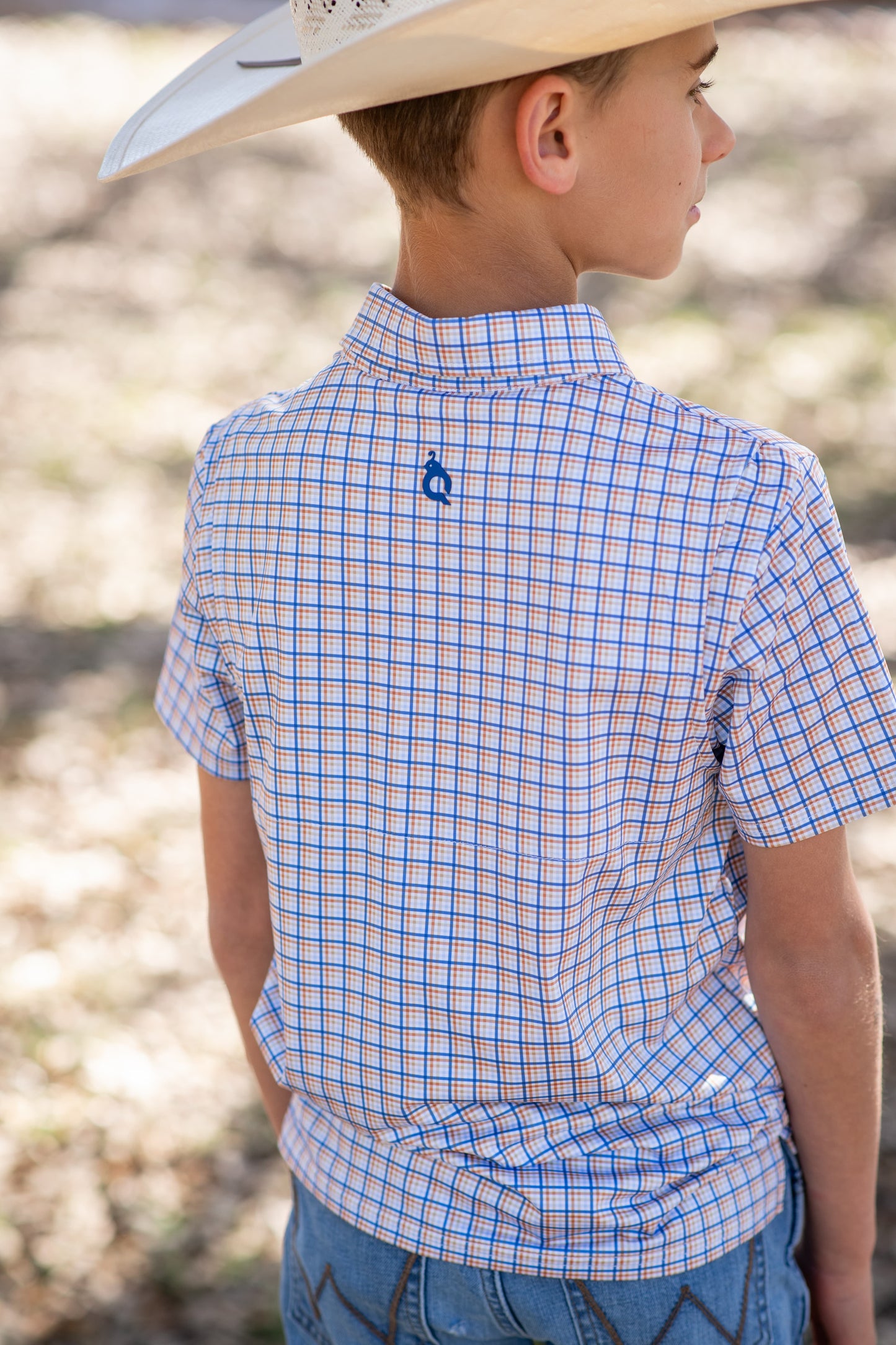 Brazos Plaid Polo Short Sleeve Shirt