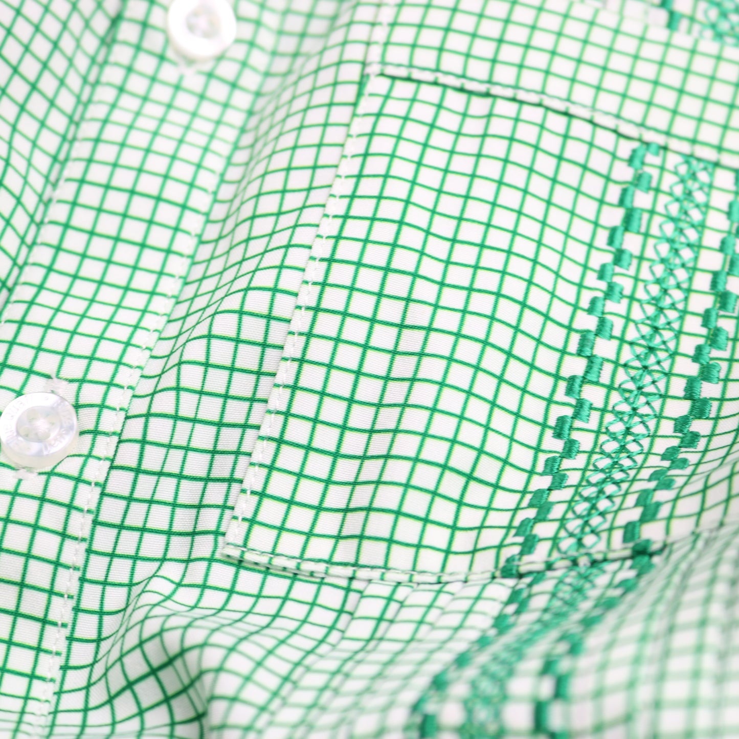Guayabera - Classic Green Short Sleeve Shirt
