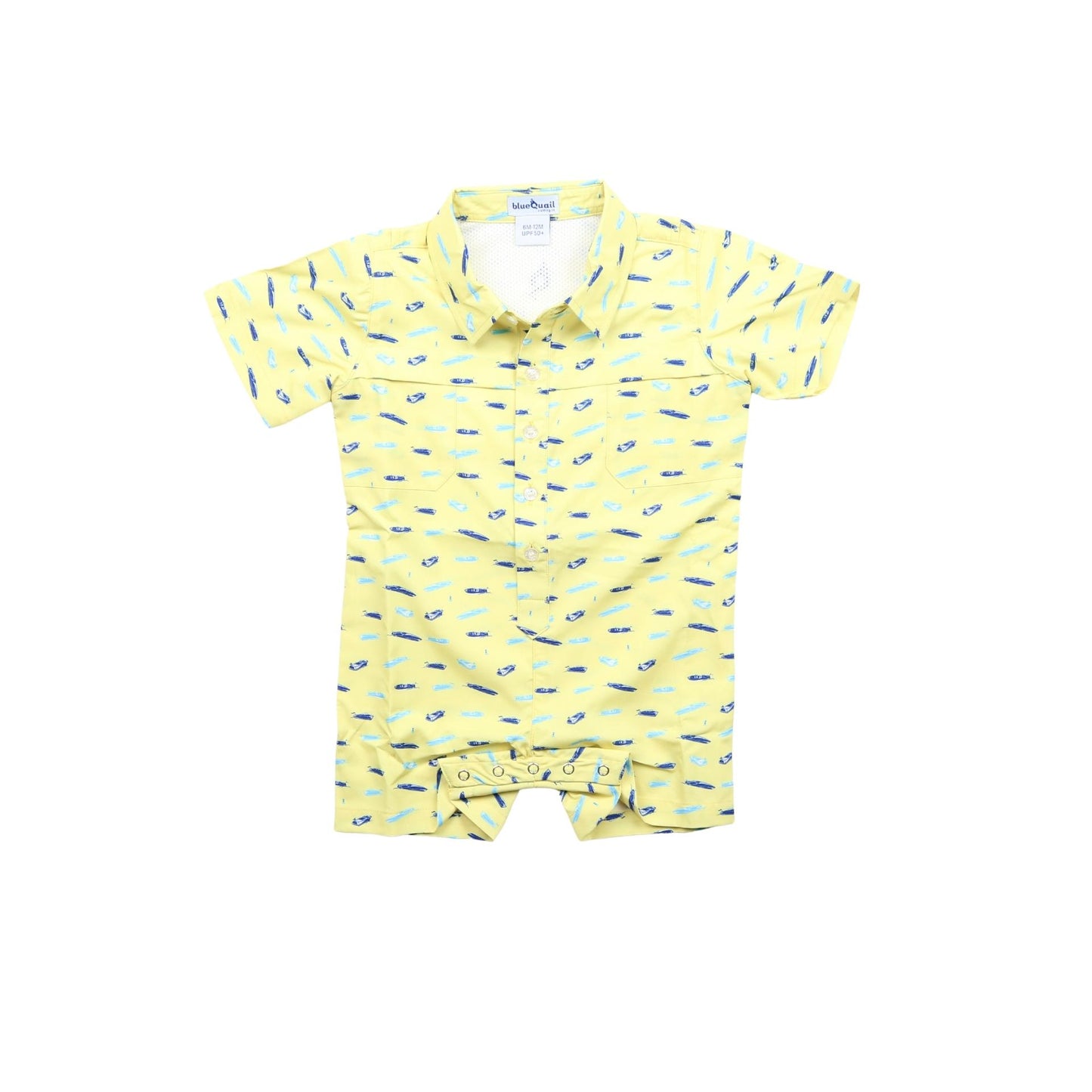 Speedboats Short Sleeve Romper