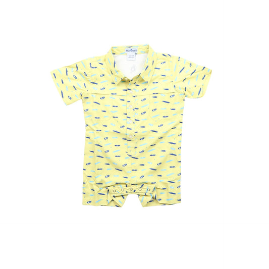 Speedboats Short Sleeve Romper