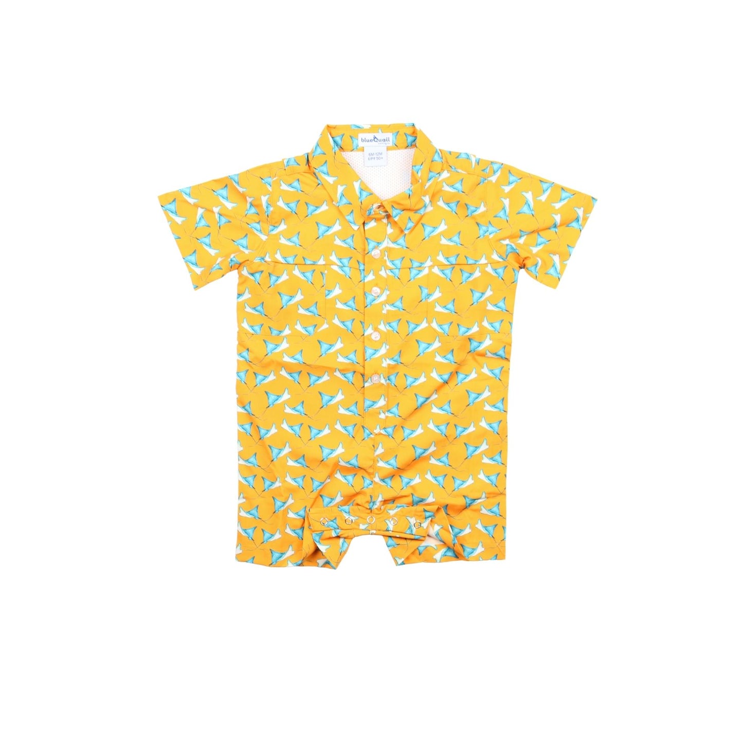 Stingrays Short Sleeve Romper