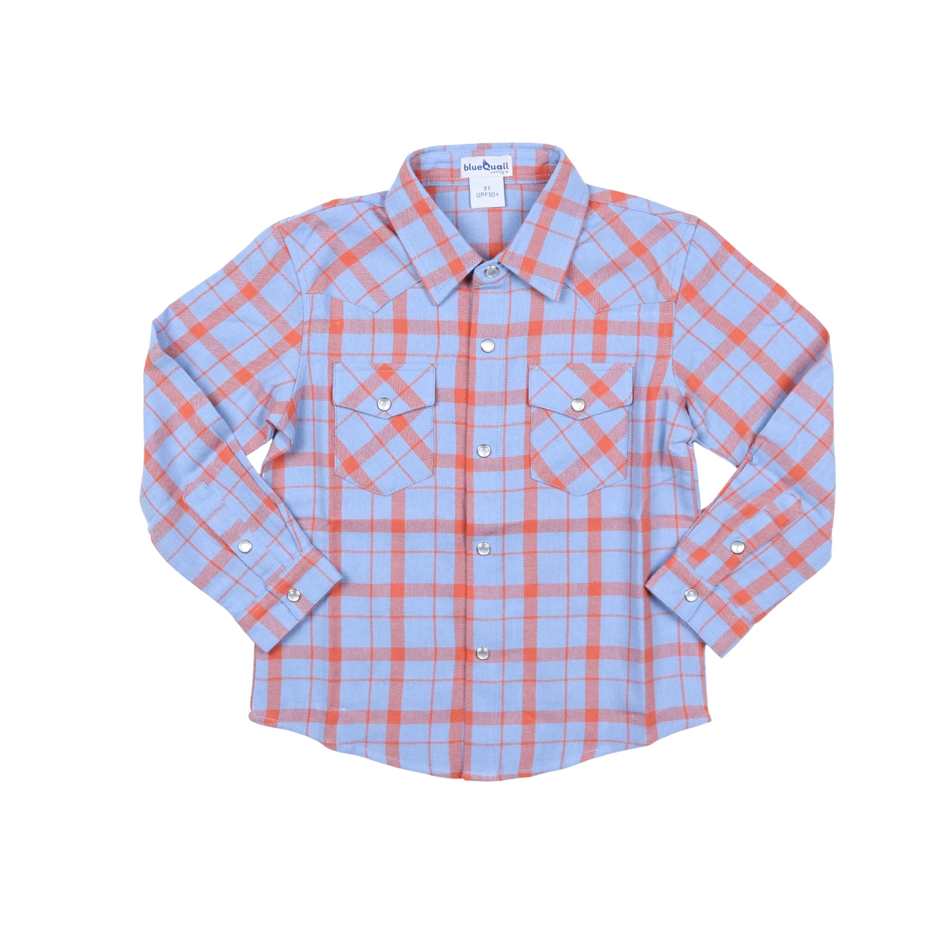 Red & Blue Plaid Flannel Pearl Snap Long Sleeve Shirt - Pearl Snap Collection Red & Blue Plaid Flannel Pearl Snap Long Sleeve Shirt - Pearl Snap Collection
