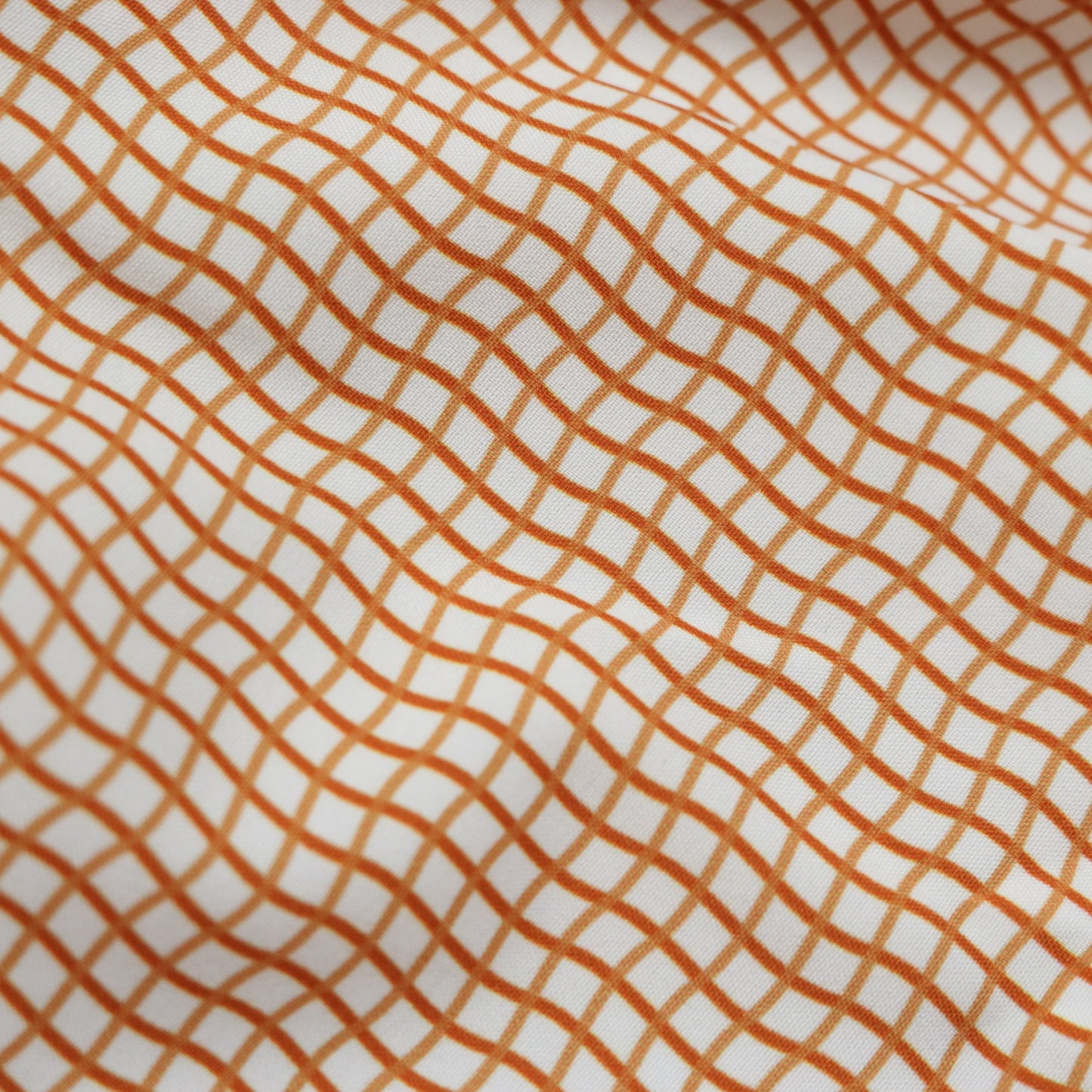 Guayabera - Gameday Burnt Orange Wave Check Short Sleeve Shirt