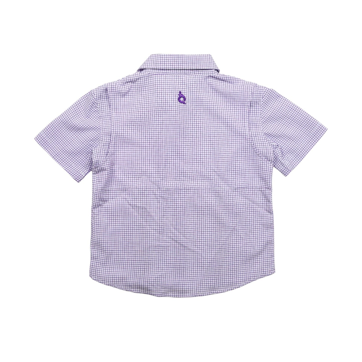 Men's - Guayabera - Gameday Purple Short Sleeve Shirt