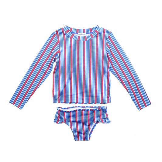 Liberty Stripe Girl's Swimsuit