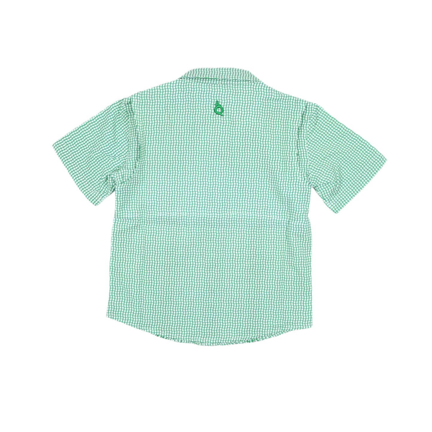Guayabera - Gameday Green Wave Check Short Sleeve Shirt