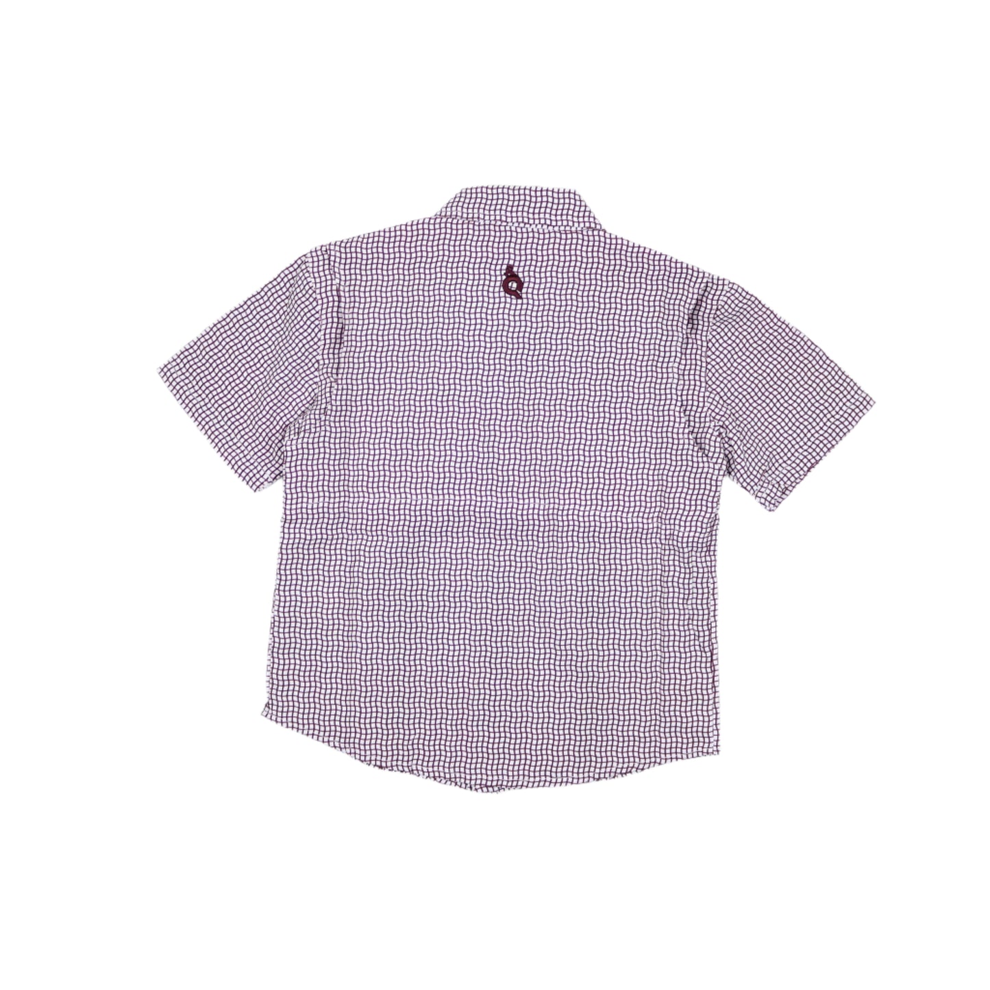 Guayabera - Gameday Maroon Wave Check Short Sleeve Shirt