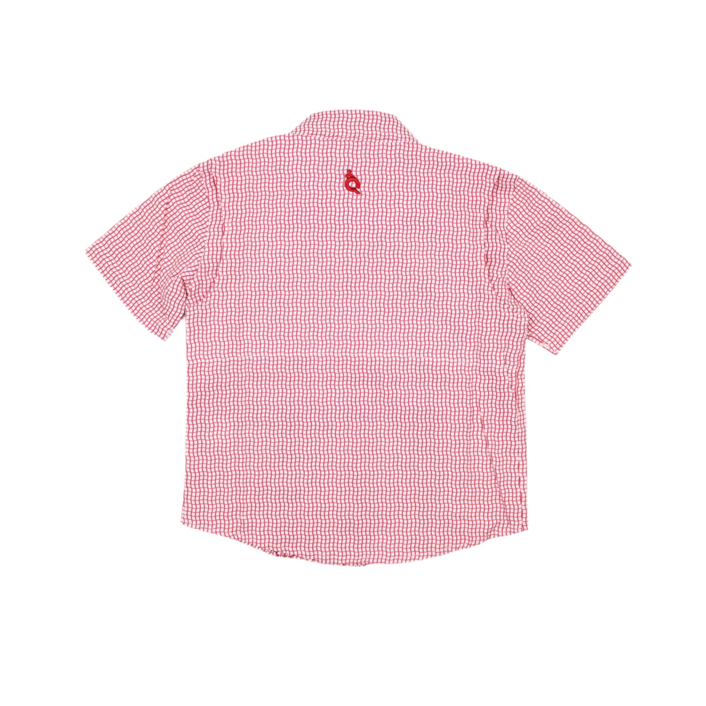 Guayabera - Gameday Red Wave Check Short Sleeve Shirt