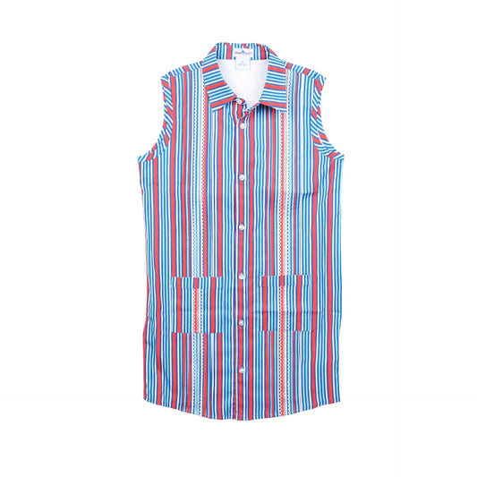 Guayabera - Liberty Stripe Sleeveless Dress