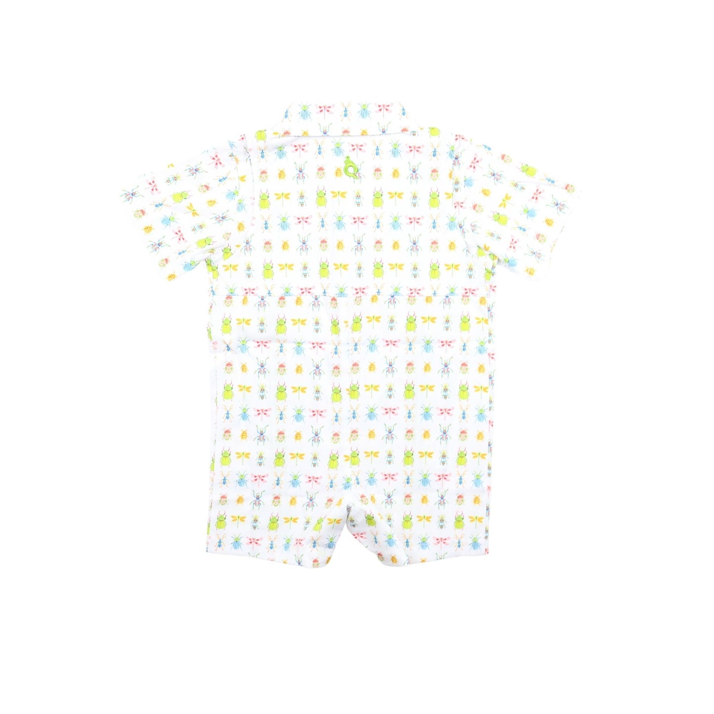 Guayabera- Beetles Short Sleeve Romper