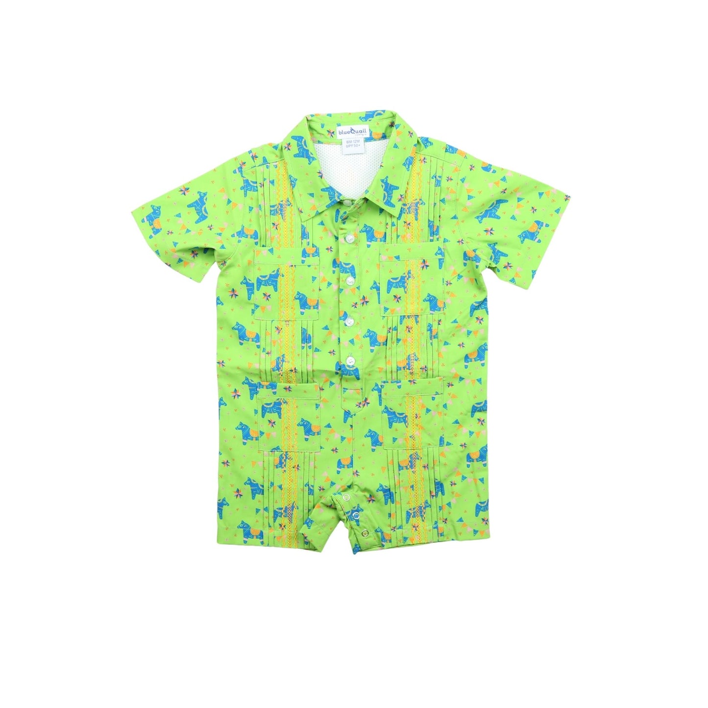 Guayabera- Fiesta Short Sleeve Romper