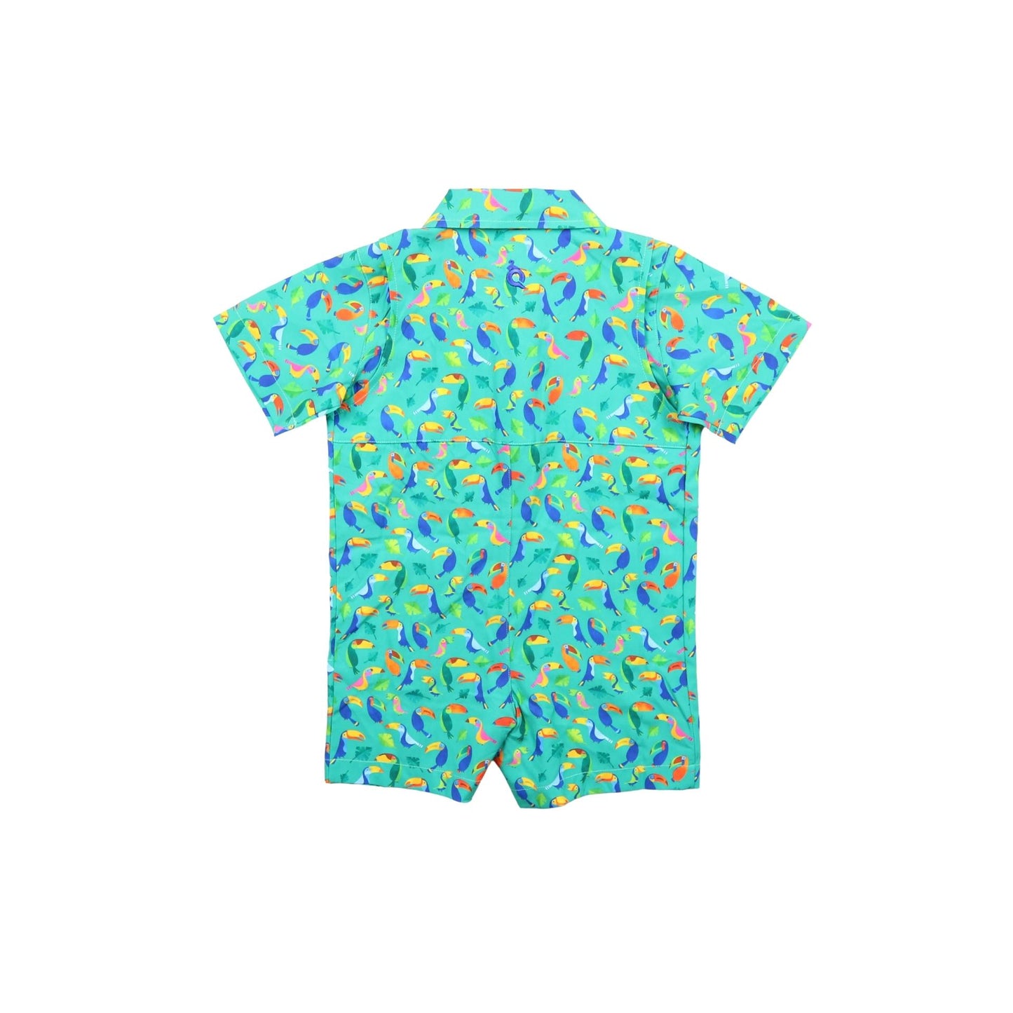 Guayabera - Toucans Short Sleeve Romper