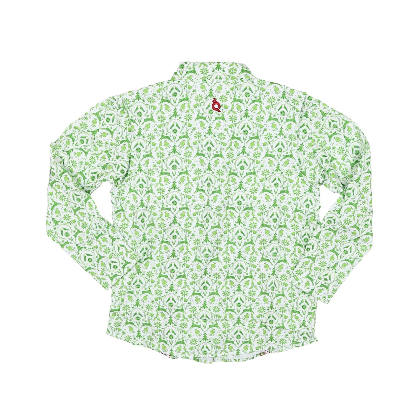 Guayabera - Christmas Otomi Long Sleeve Shirt