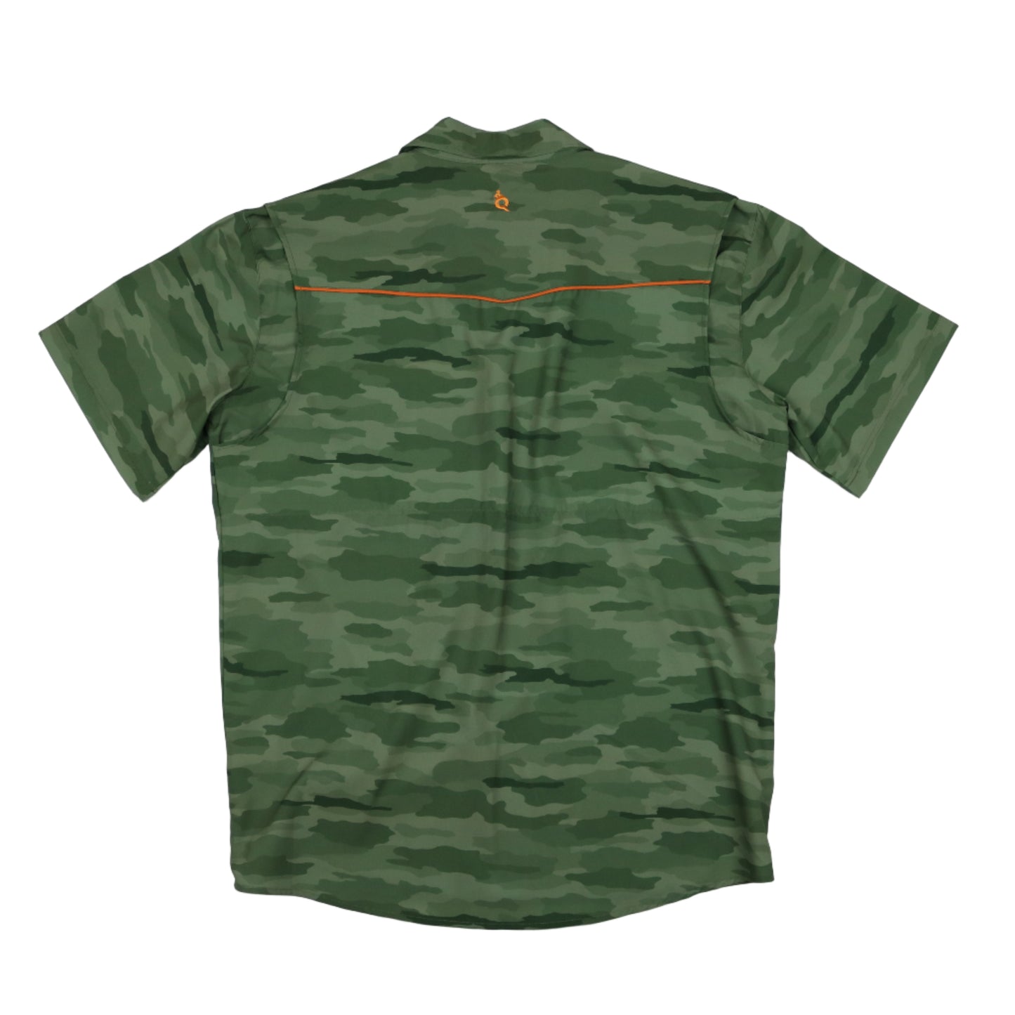 Men's - Classic Camo Green Pearl Snap Short Sleeve Shirt