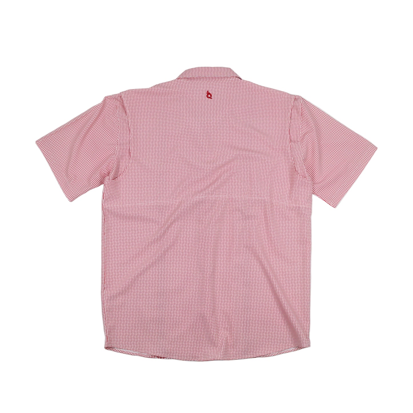 Men’s - Guayabera - Gameday Red Wave Check Short Sleeve Shirt