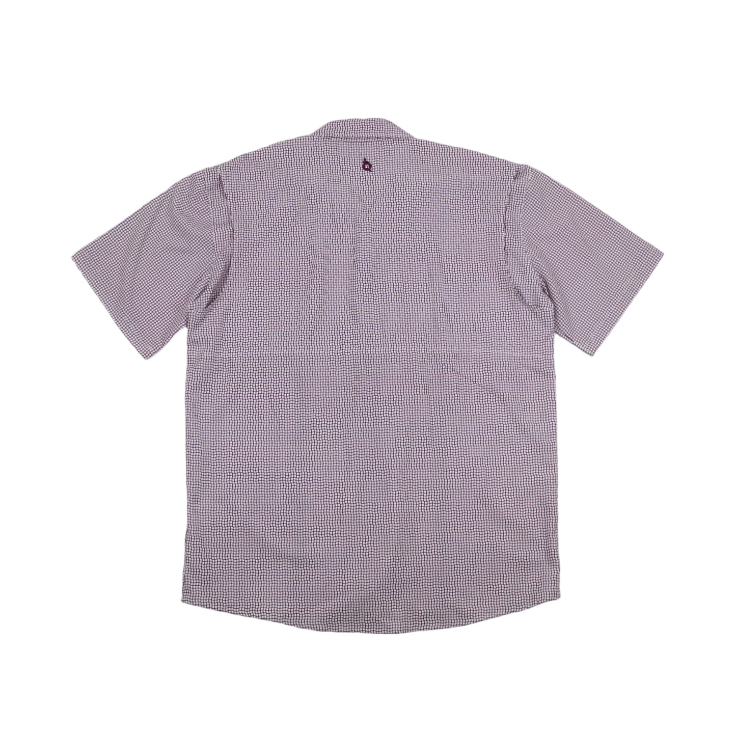 Men’s - Guayabera - Gameday Maroon Wave Check Short Sleeve Shirt