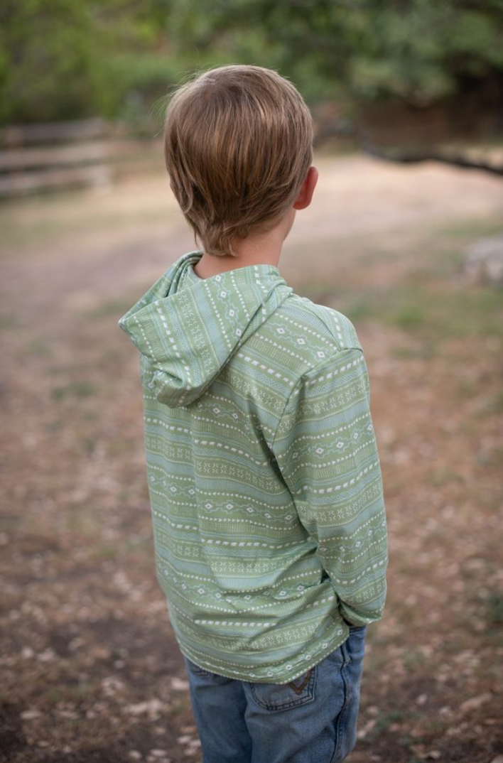 Aztec Stripe Lightweight Performance Hoodie