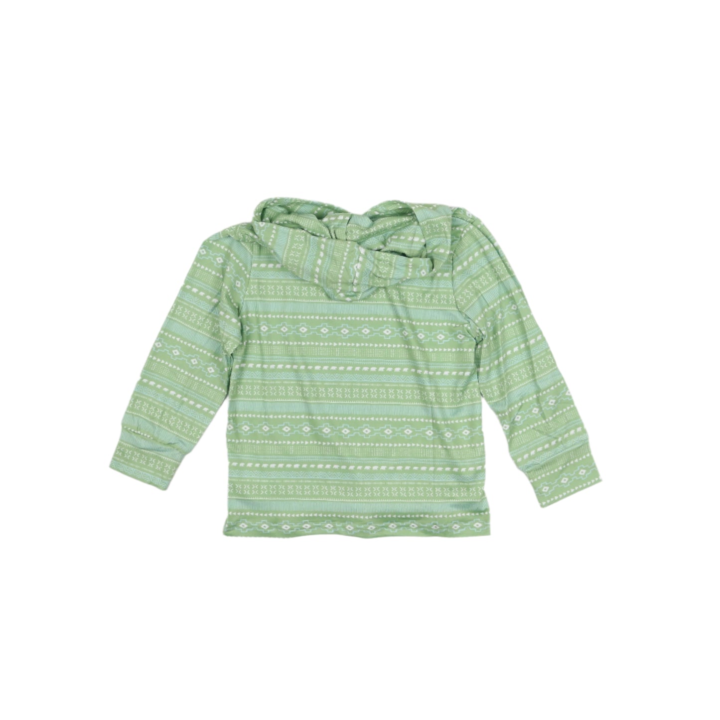Kids lightweight performance hoodie in Aztec Stripe football print, UPF 50+ sun protection by BlueQuail Clothing Co