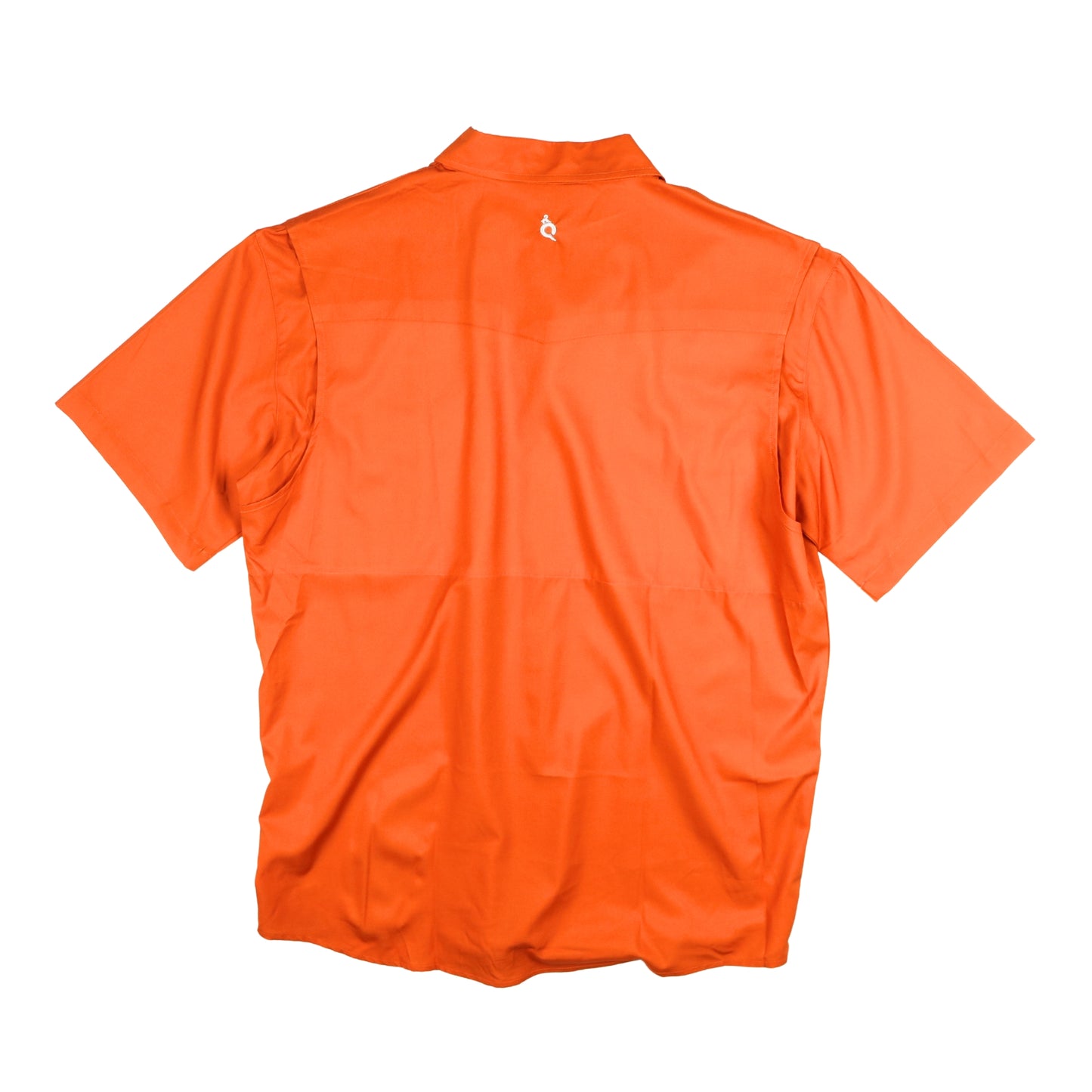 Men's - Classic Burnt Orange Pearl Snap Short Sleeve Shirt