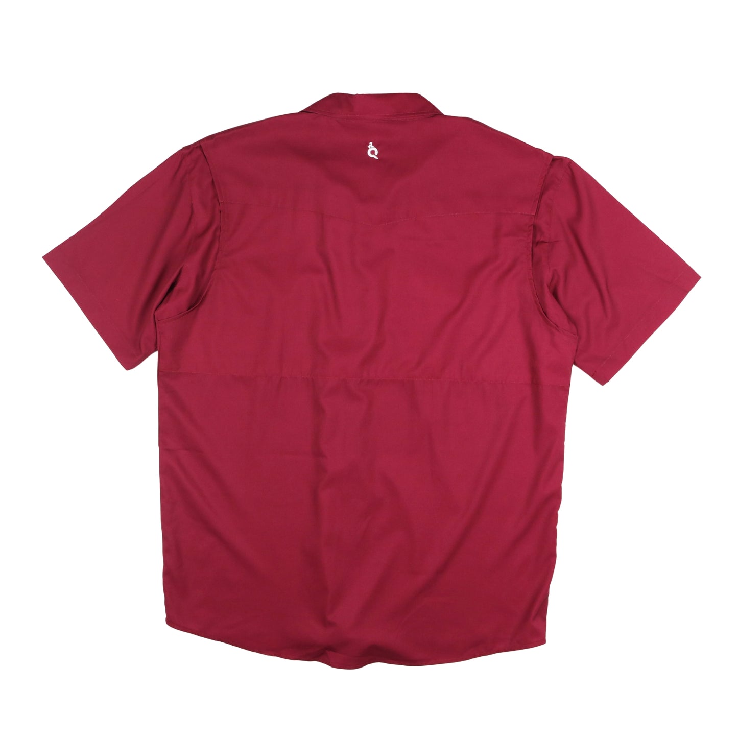 Men's - Classic Maroon Pearl Snap Short Sleeve Shirt