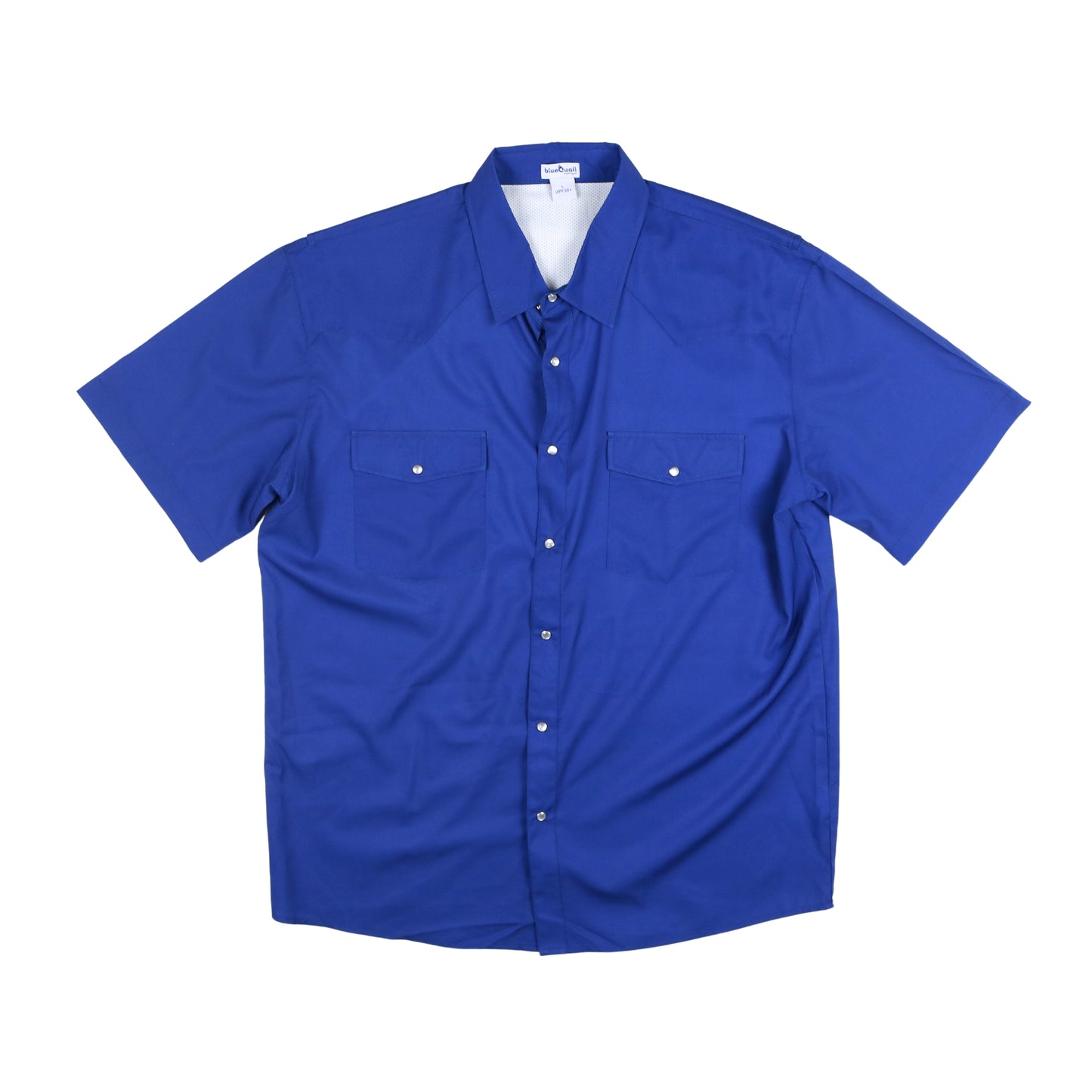 Men's - Classic Navy Pearl Snap Short Sleeve Shirt