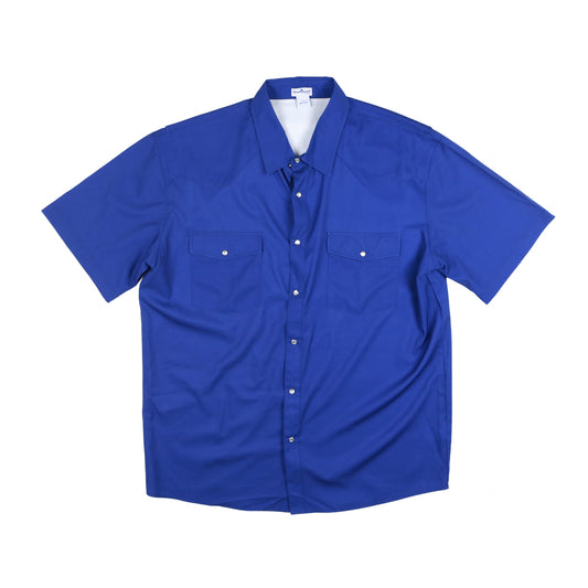 Men's - Classic Navy Pearl Snap Short Sleeve Shirt
