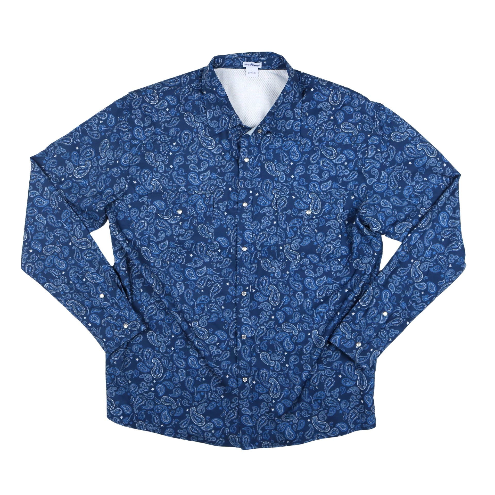 Men's Navy Paisley Pearl Snap Long Sleeve Shirt - The Pearl Snap Collection | BlueQuail Clothing Co. S Men's Navy Paisley Pearl Snap Long Sleeve Shirt - The Pearl Snap Collection | BlueQuail Clothing Co. S