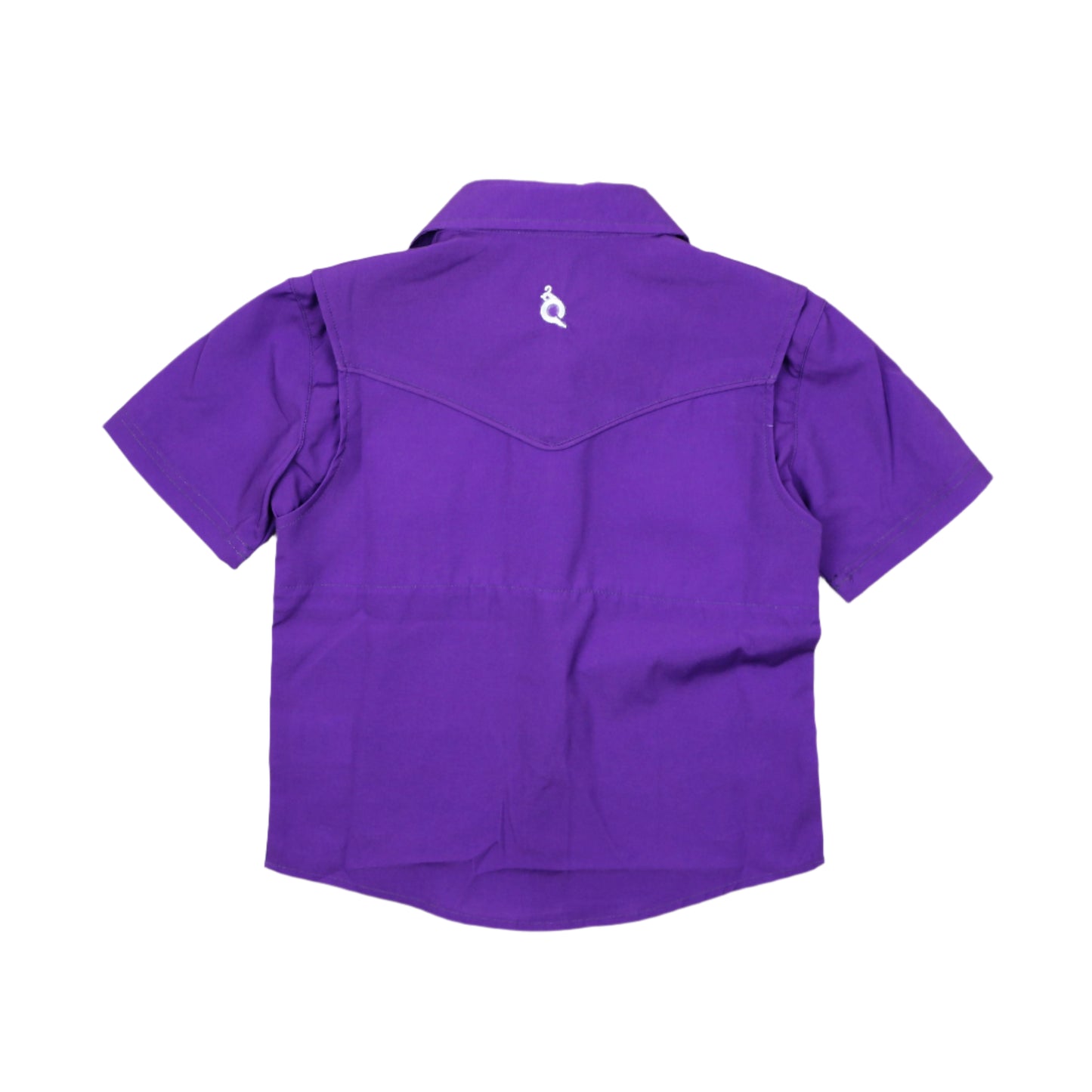 Gameday Purple Pearl Snap Short Sleeve Shirt