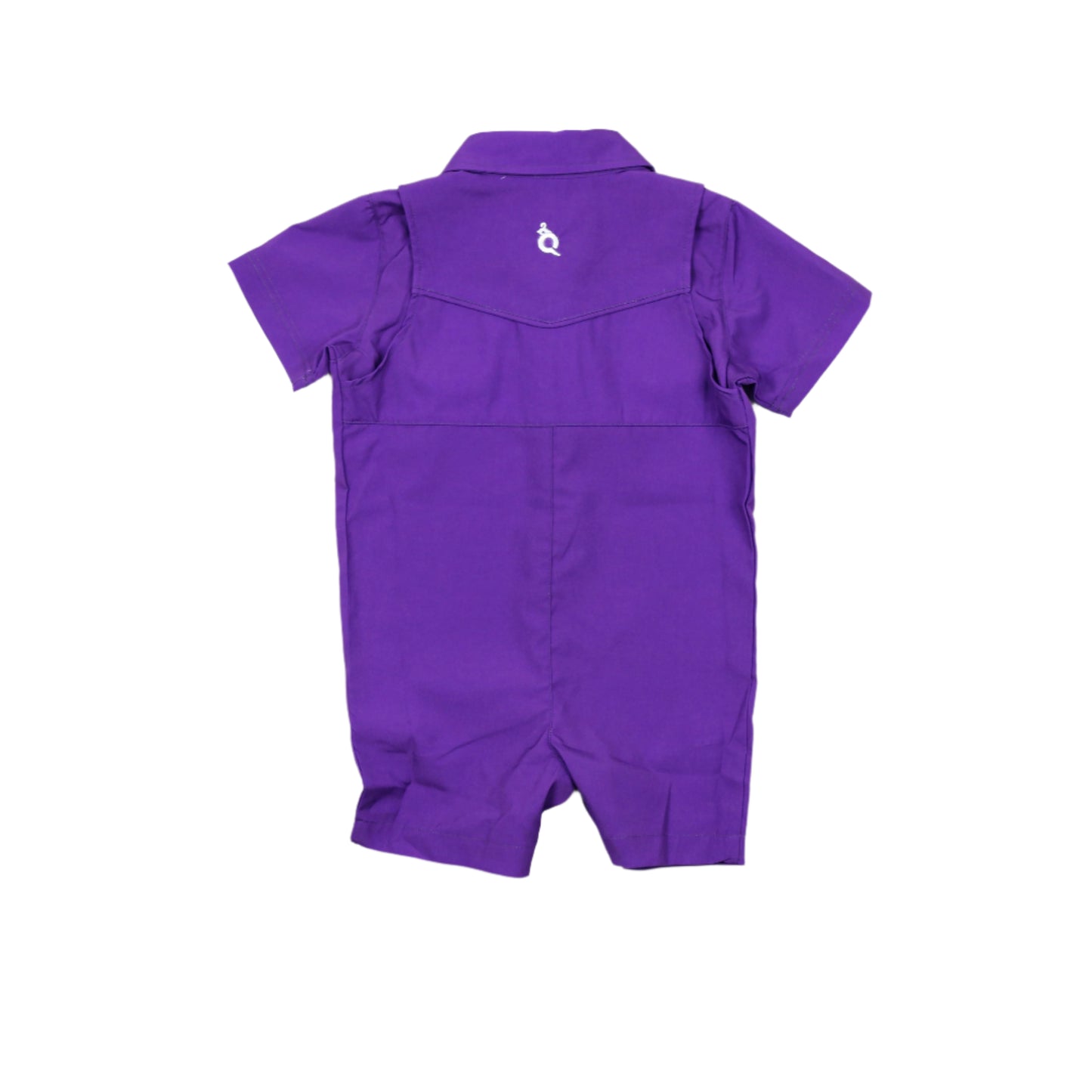 Gameday Purple Pearl Snap Romper