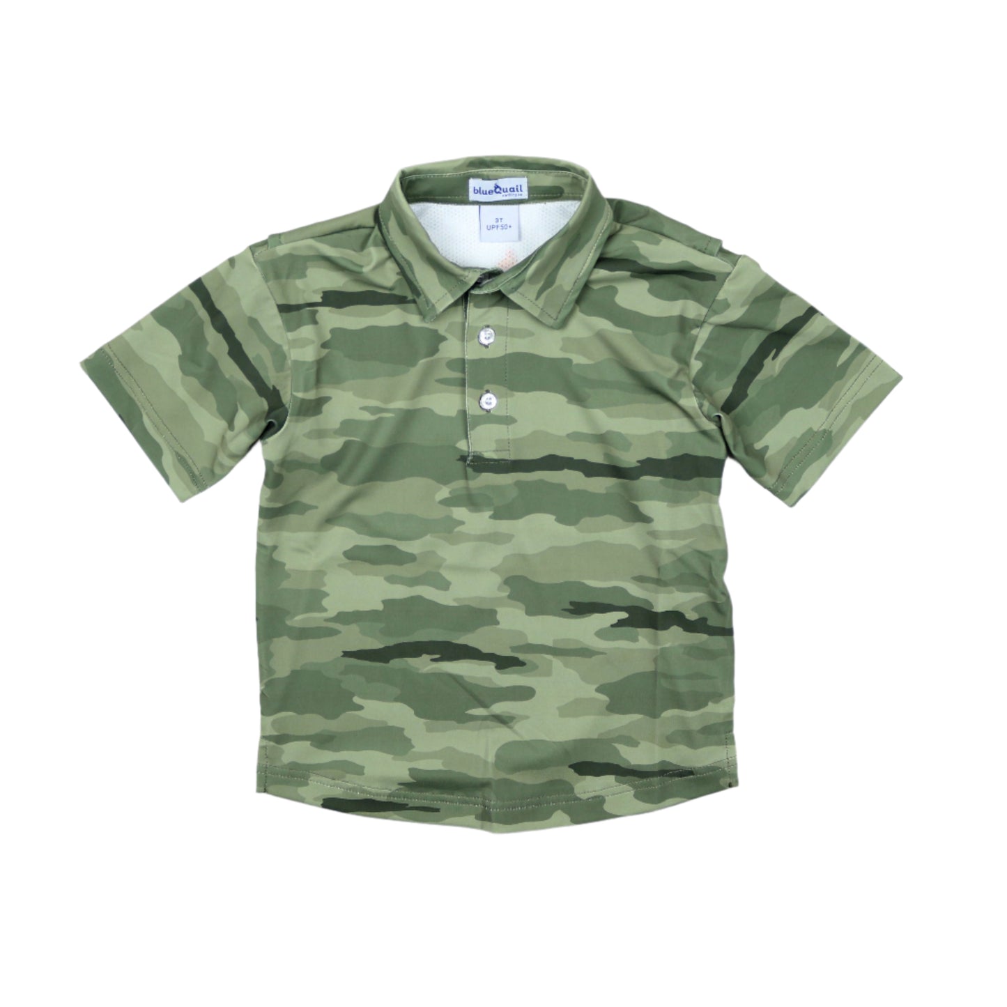 Classic Camo Green Polo Short Sleeve Shirt