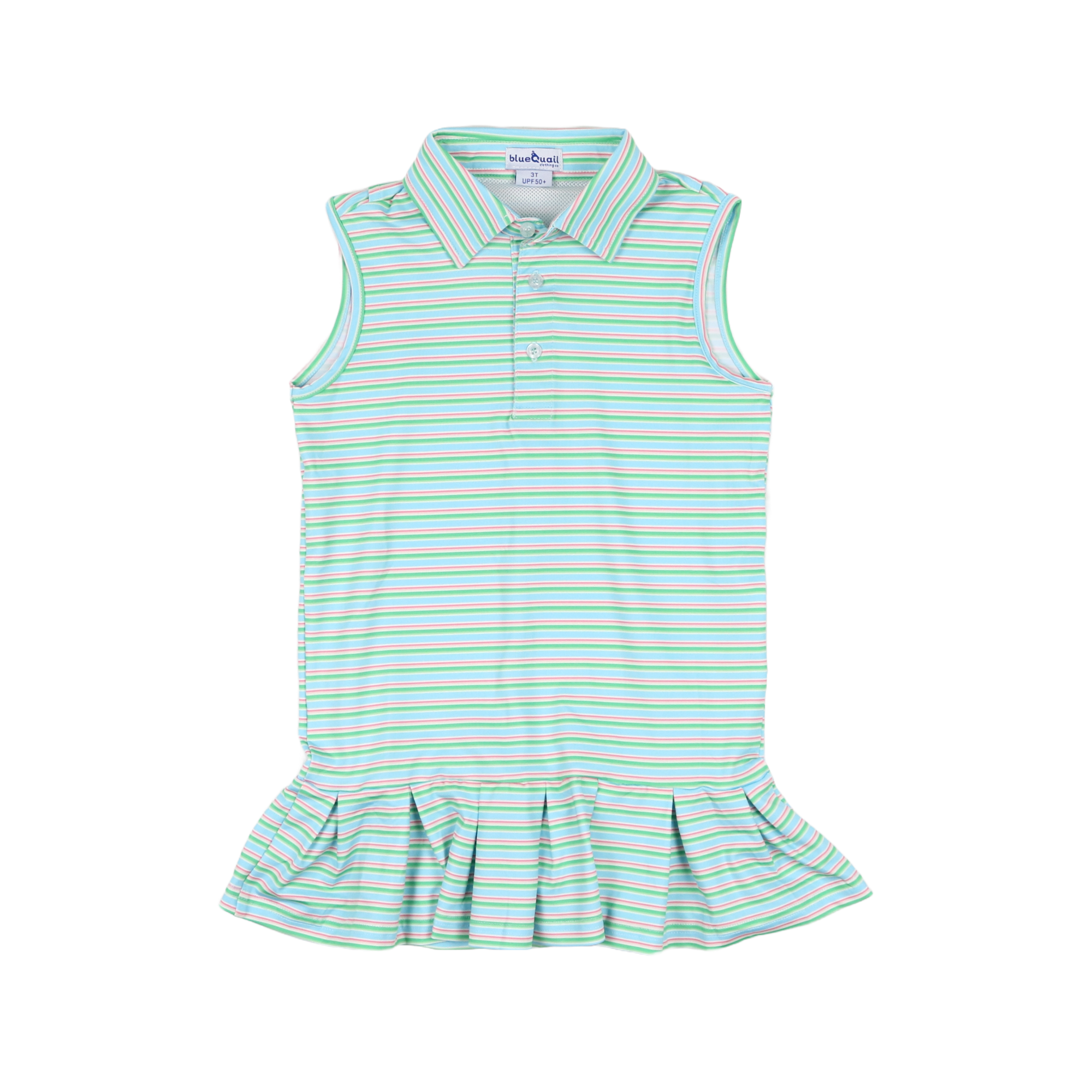 Sherbet Stripe Polo Sleeveless Dress 5