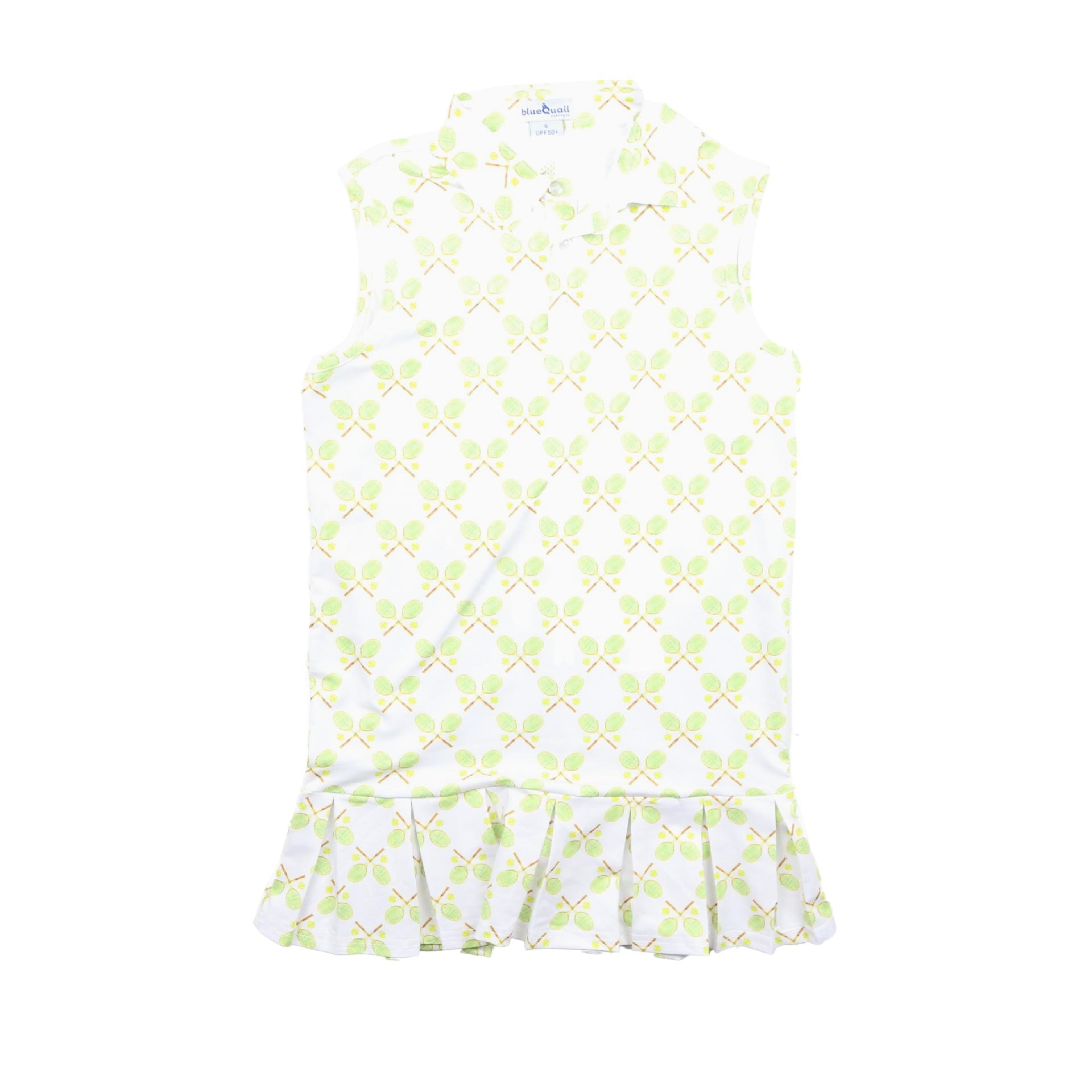 Retro Tennis Polo Sleeveless Dress 2T Retro Tennis Polo Sleeveless Dress 2T