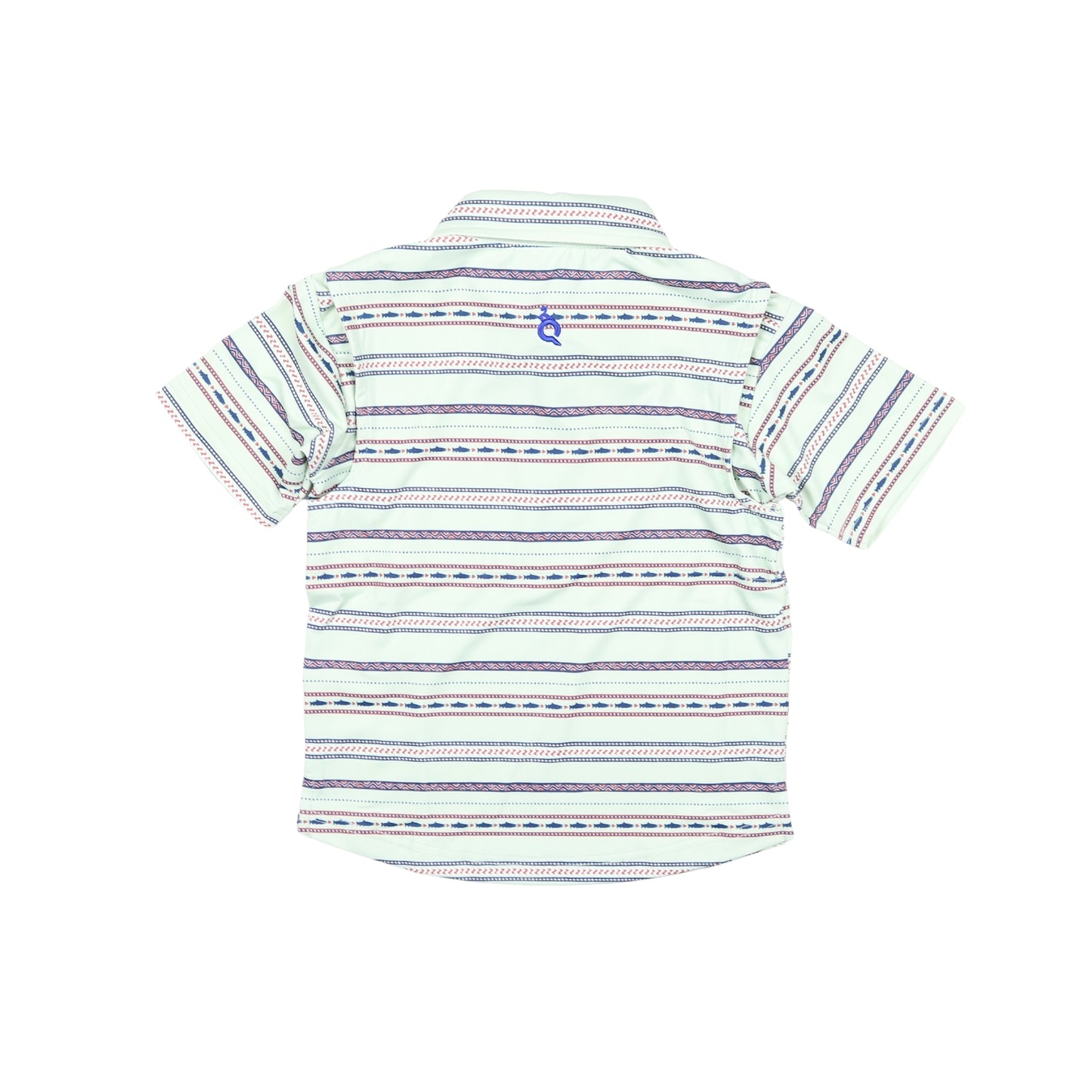 Aztec Stripe Polo Short Sleeve Shirt