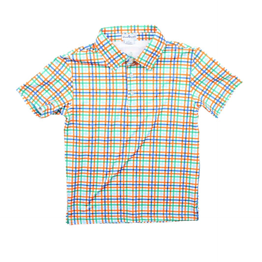 Spring Plaid Performance Polo