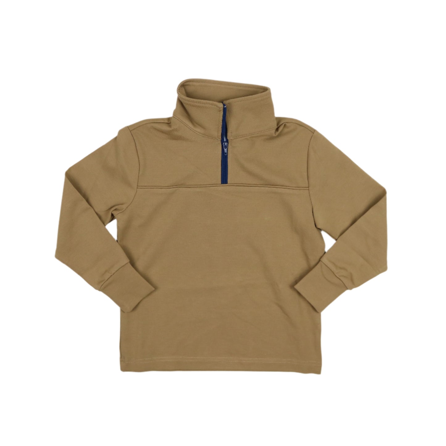Khaki 1/4 Zip Performance Pullover