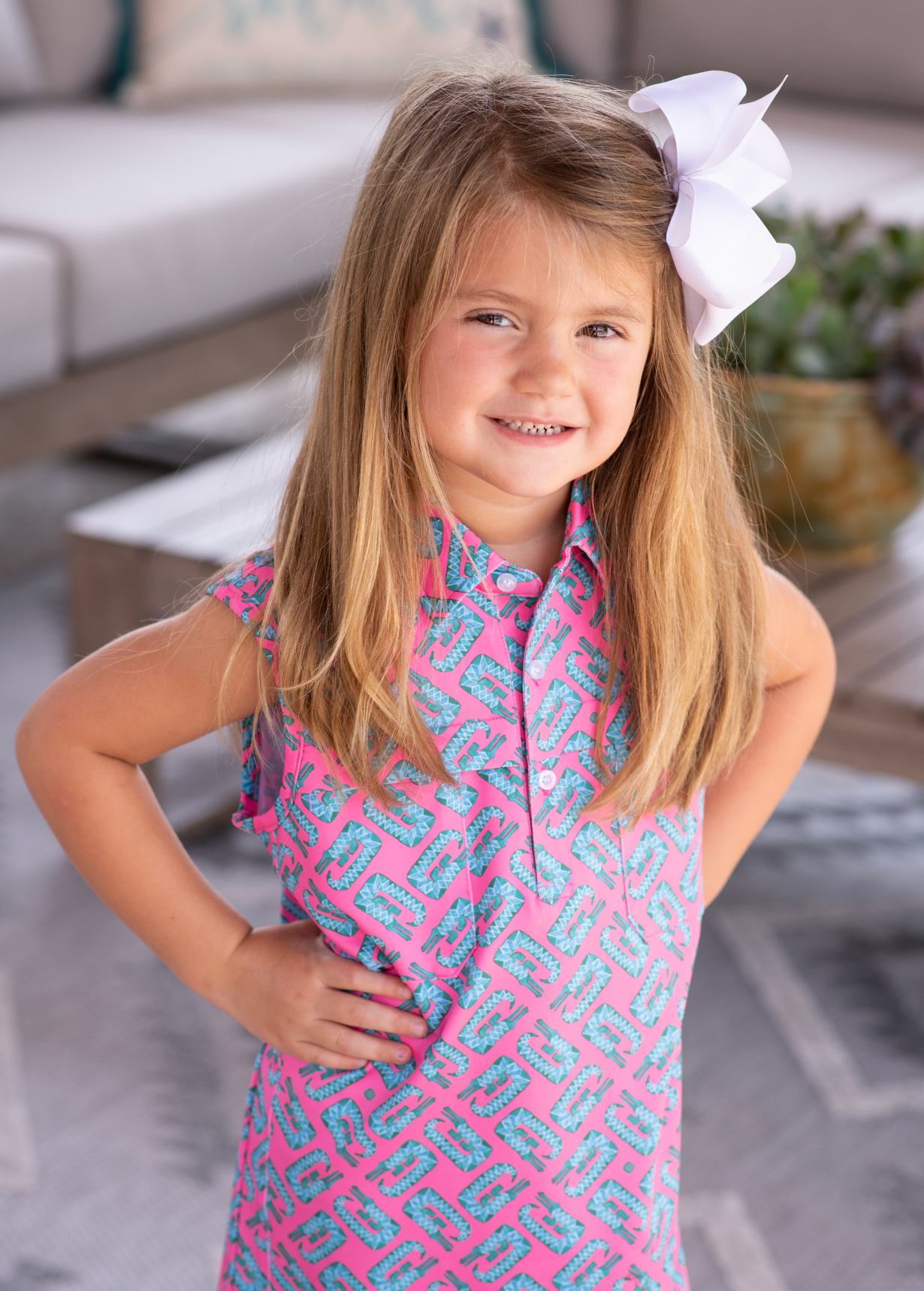 Alligator Polo Sleeveless Dress