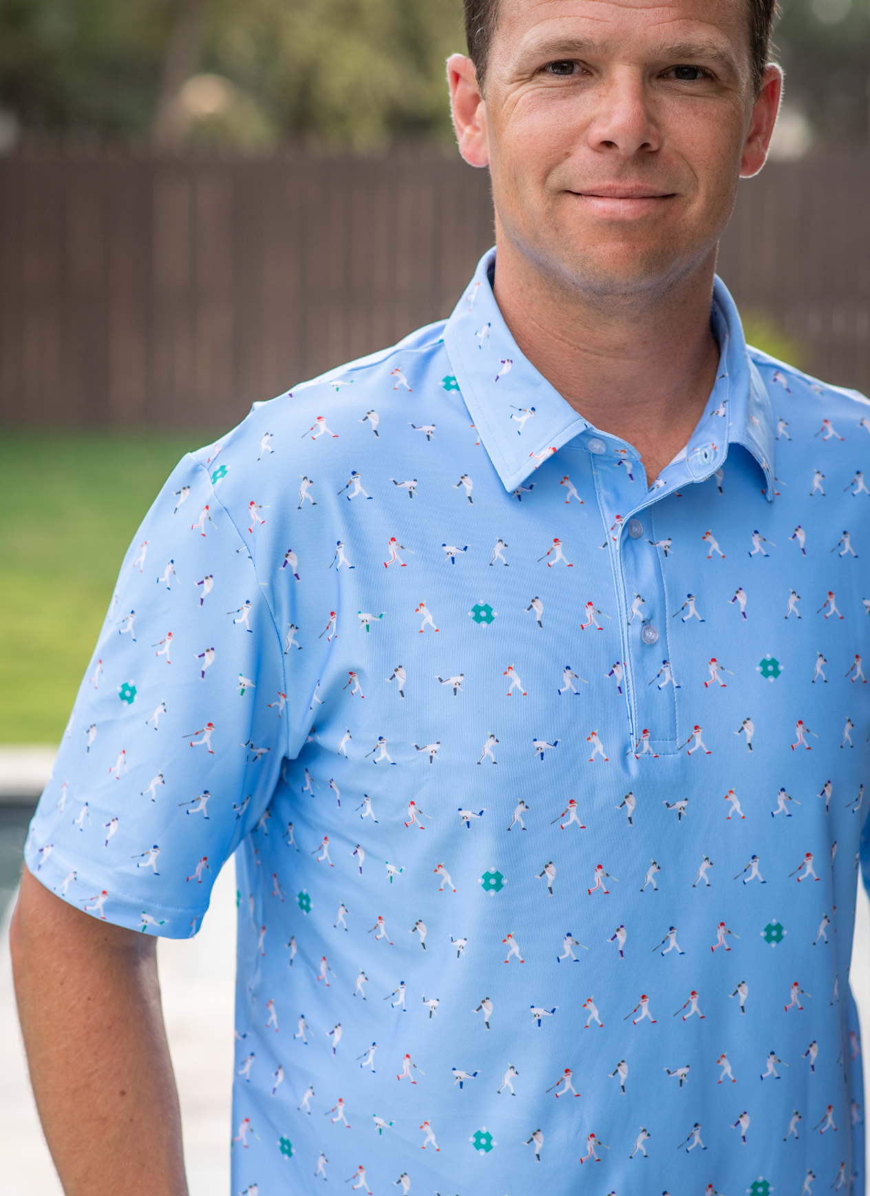 Men's - Batter Up Polo Short Sleeve Shirt