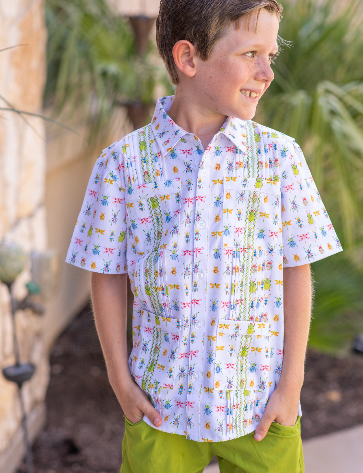 Guayabera - Beetles Short Sleeve Shirt