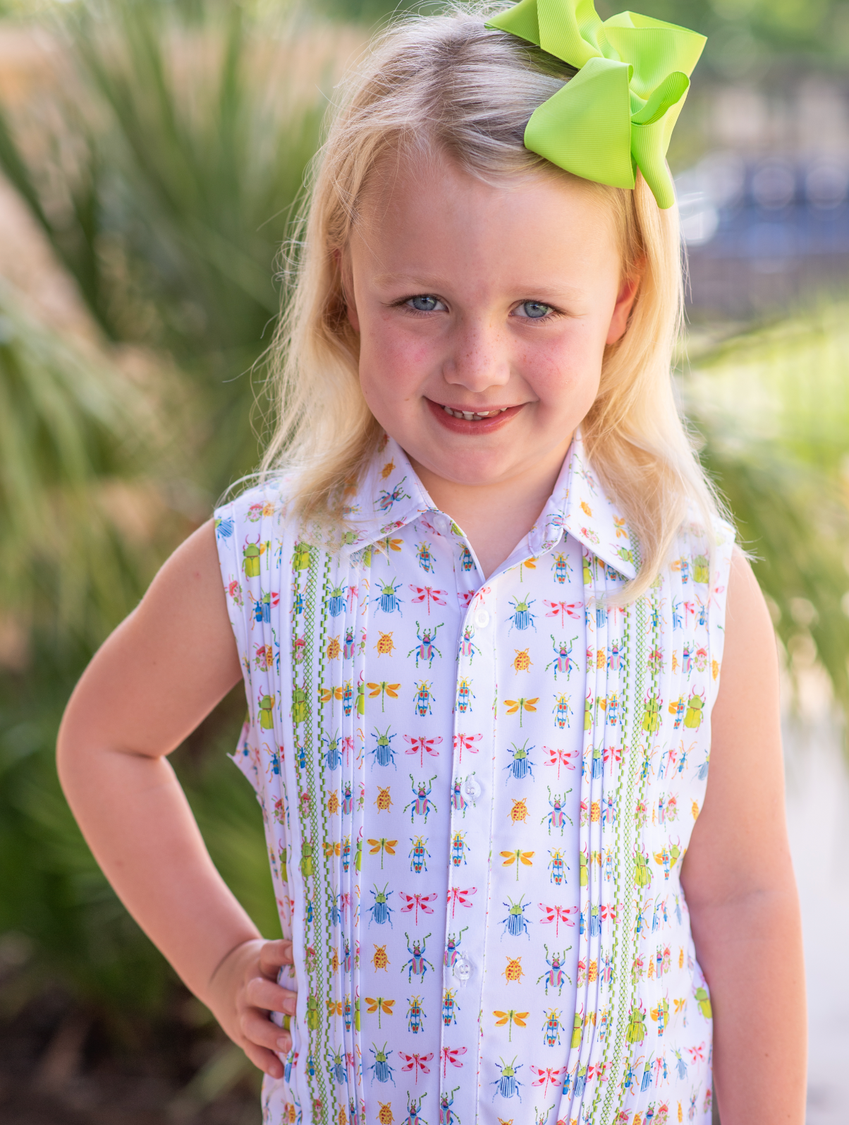 Guayabera - Beetles Sleeveless Dress