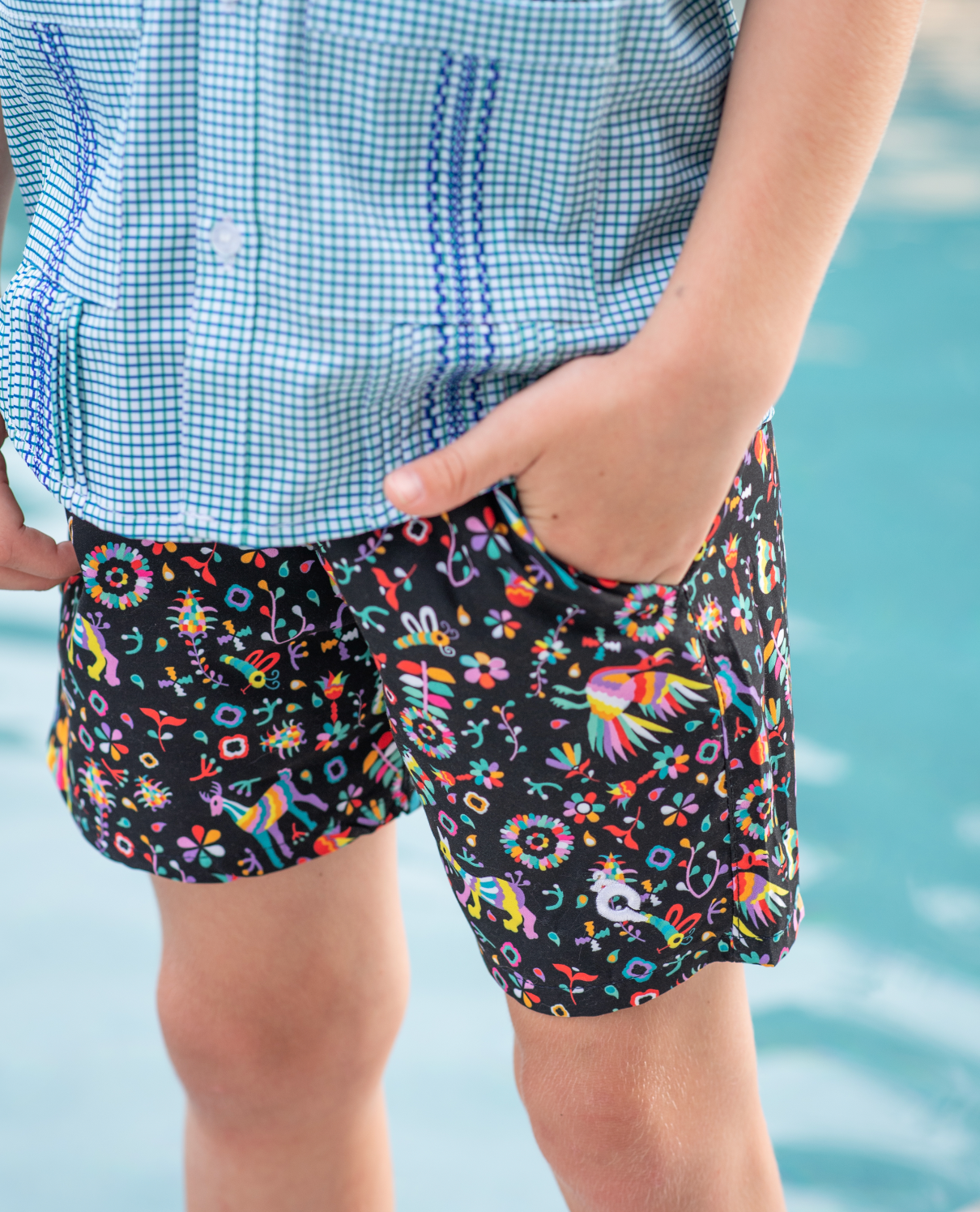 Dark Otomi Swim Trunk