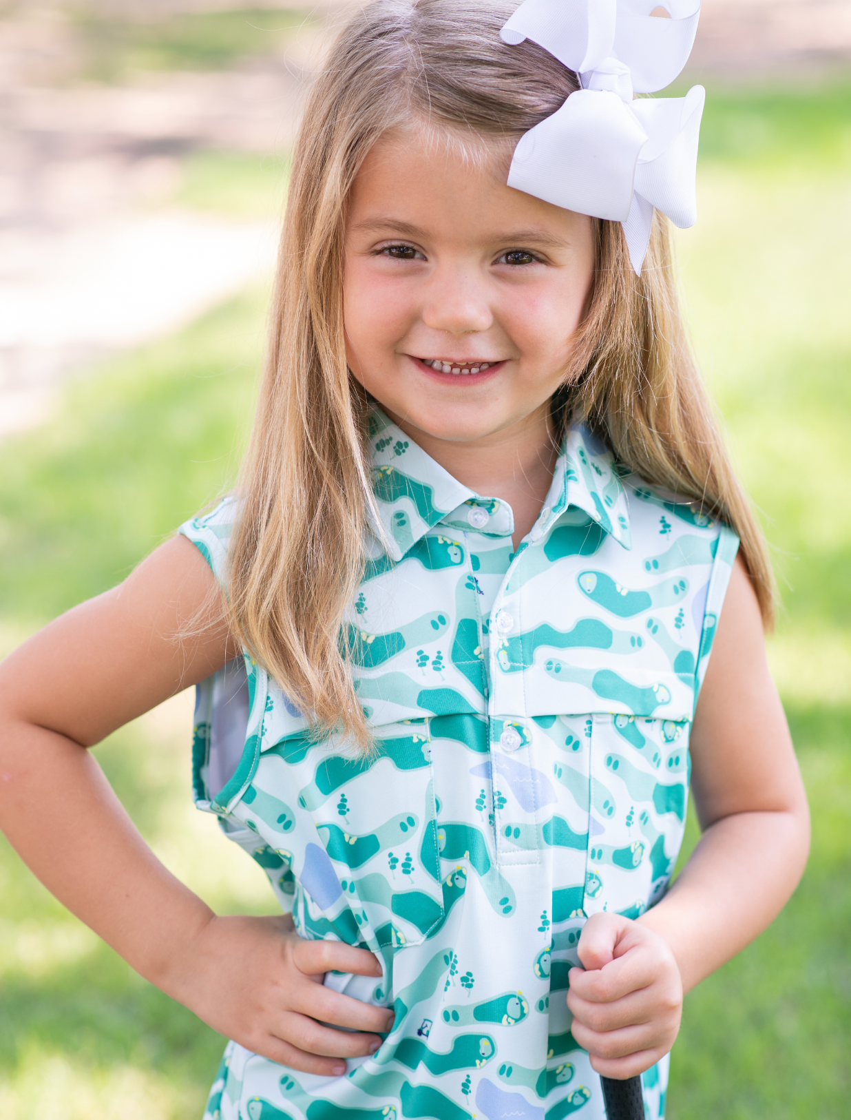 Golf Camo Polo Sleeveless Dress