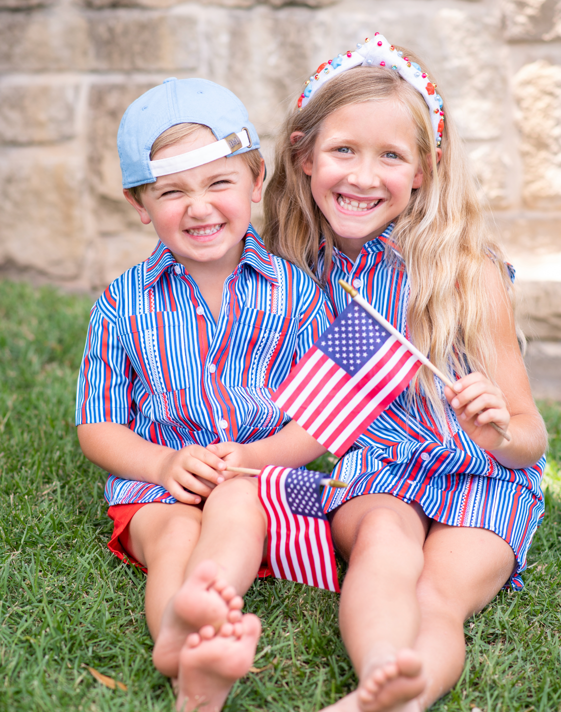 Guayabera - Liberty Stripe Sleeveless Dress