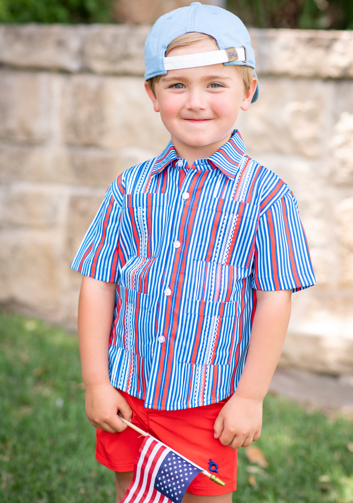 Guayabera - Liberty Stripe Short Sleeve Shirt