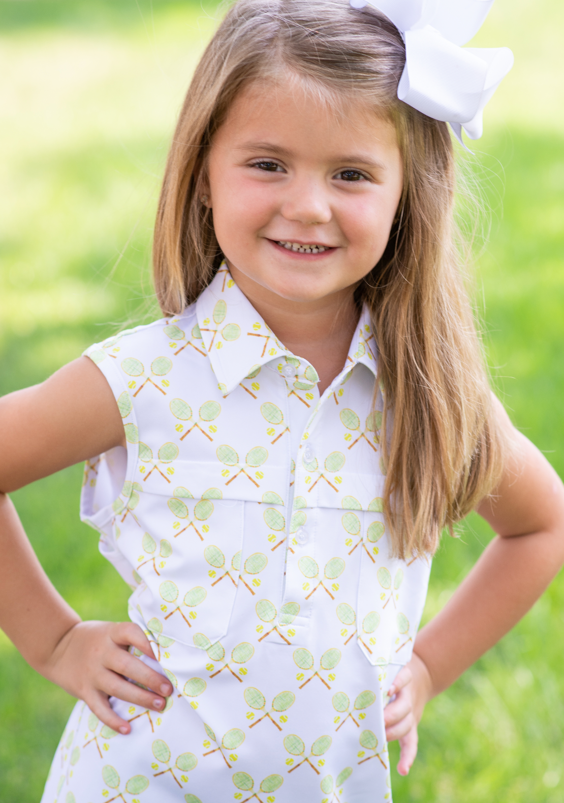 Retro Tennis Polo Sleeveless Dress