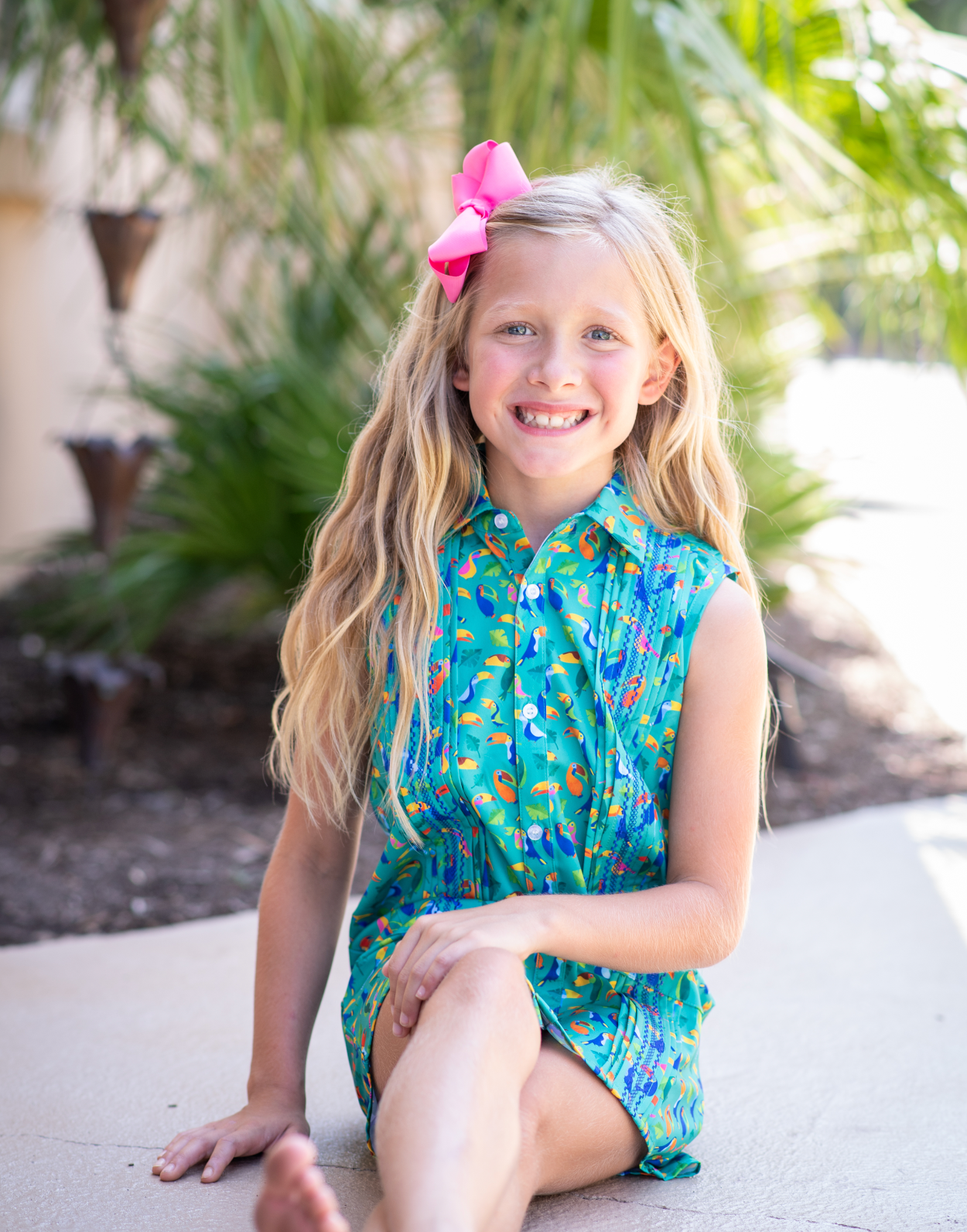Guayabera - Toucans Sleeveless Dress